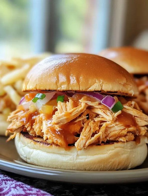 Crock Pot Pineapple Chicken Sandwiches