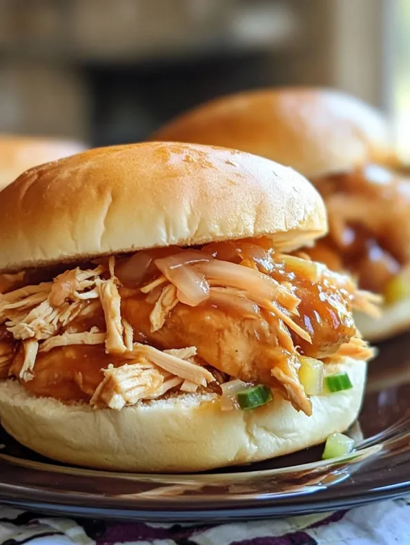 Crock Pot Pineapple Chicken Sandwiches