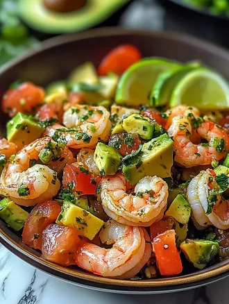 Avocado Salsa Shrimp Salad
