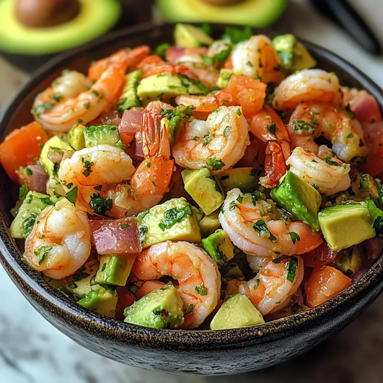 Avocado Salsa Shrimp Salad