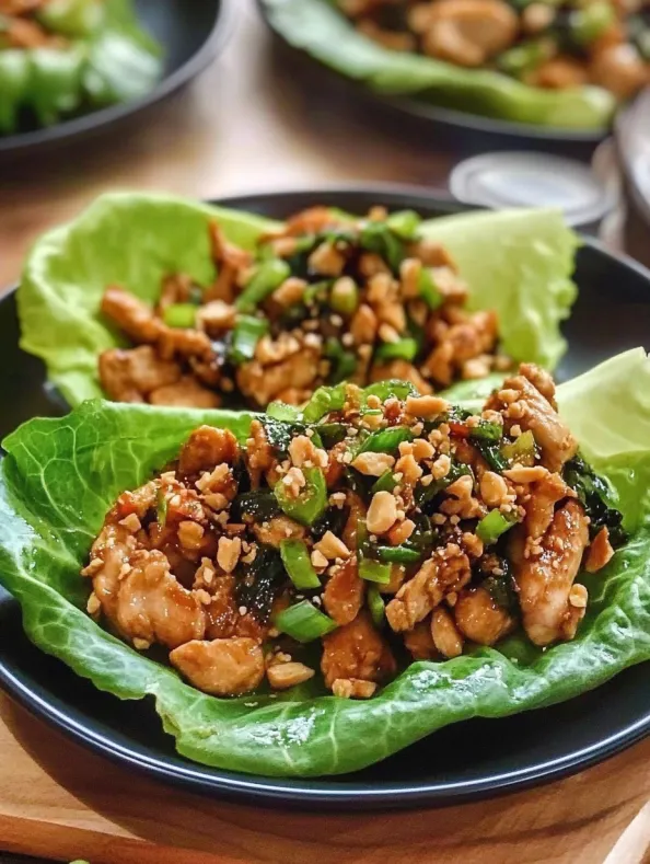Thai Chicken Lettuce Wraps