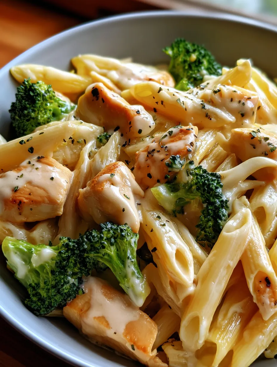 Creamy Broccoli and Chicken Penne