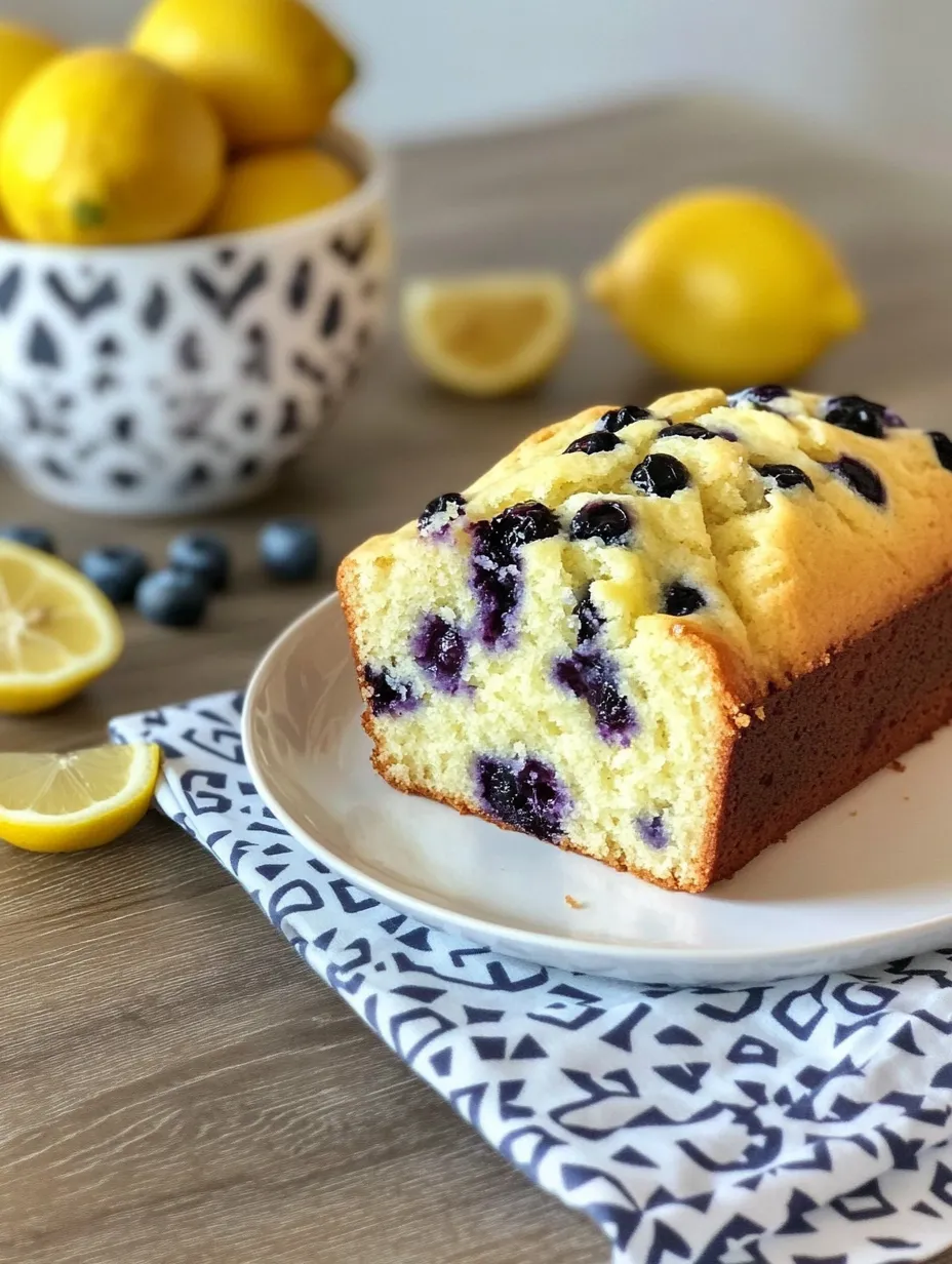 Lemon Blueberry Pound Cake Loaf