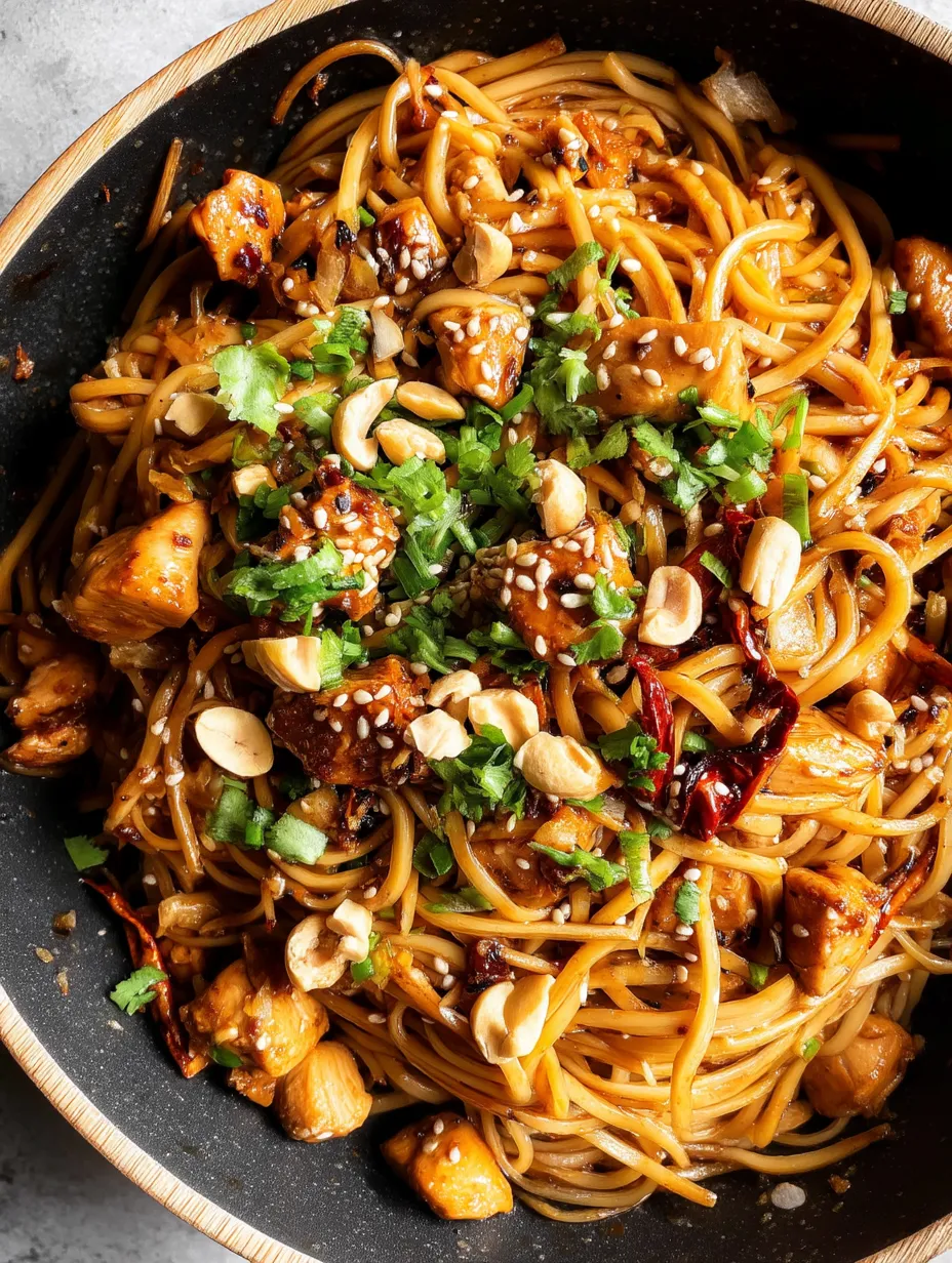 Kung Pao Chicken Noodles