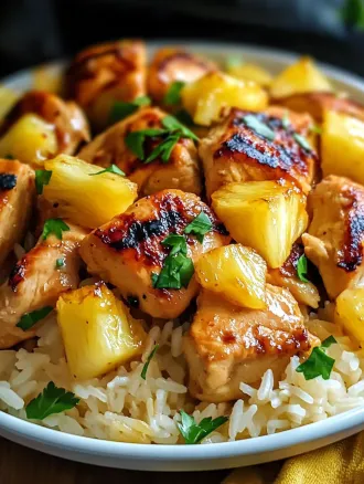 Pineapple Chicken and Rice – A Sweet and Savory Delight
