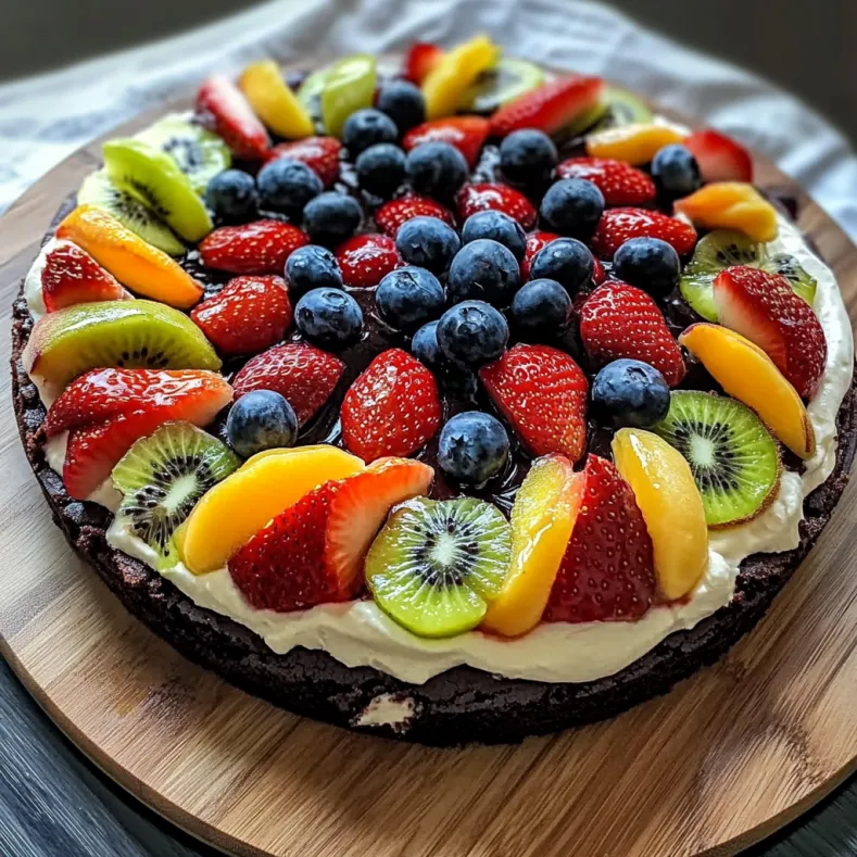 Brownie Fruit Pizza