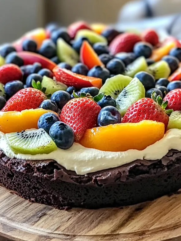 Brownie Fruit Pizza