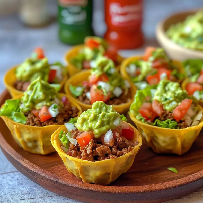 Easy Taco Salad Cups
