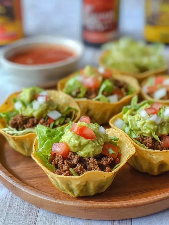 Easy Taco Salad Cups