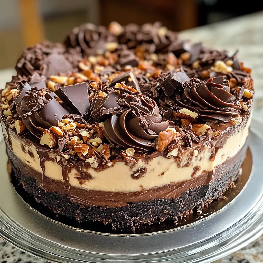 Indulge in a slice of decadence with this German Chocolate Cheesecake!