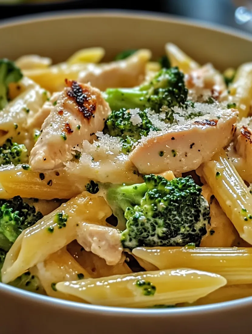 Creamy Broccoli and Chicken Penne