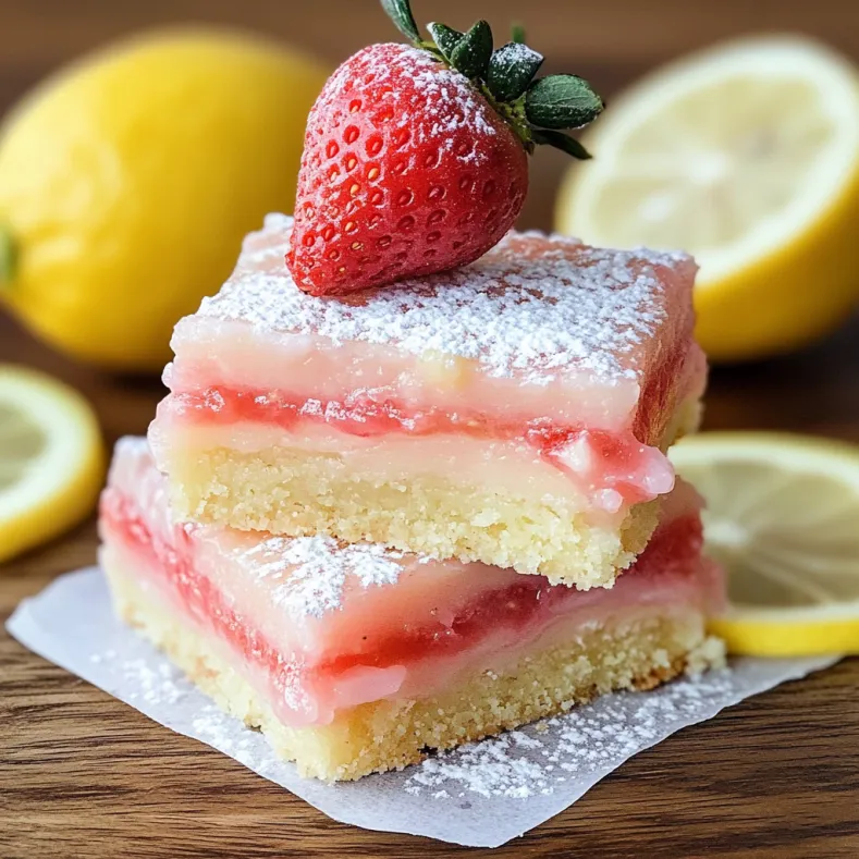 Strawberry Lemonade Bars