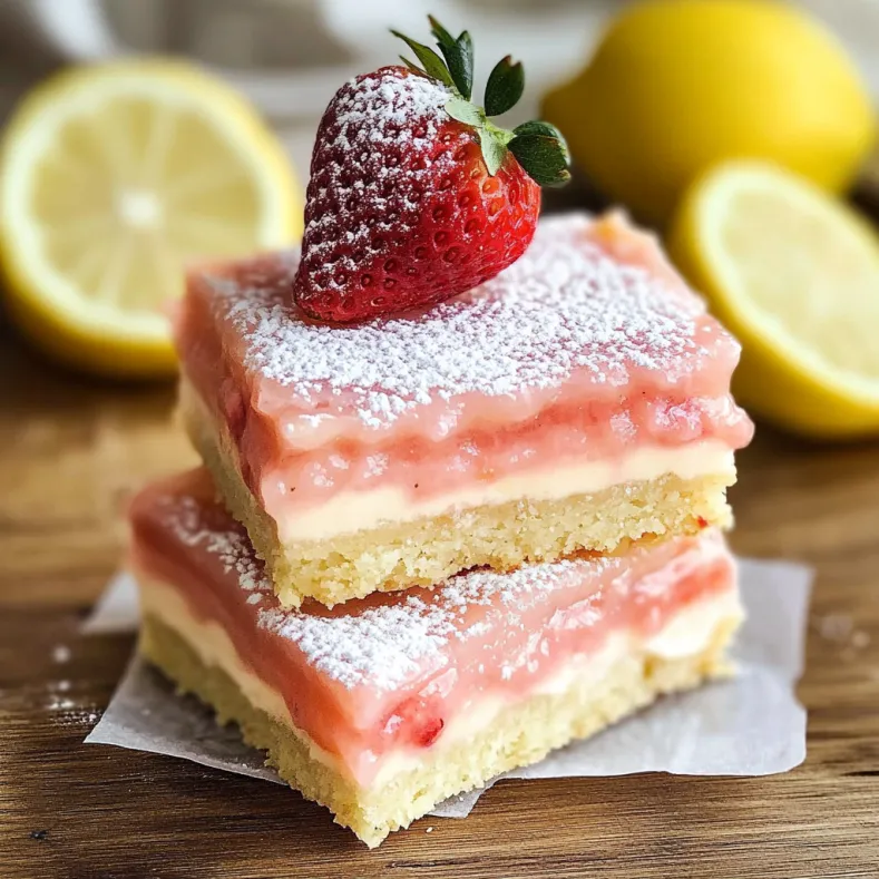 Strawberry Lemonade Bars