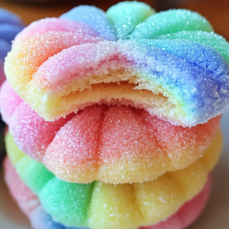 Rainbow Jello Sugar Cookies