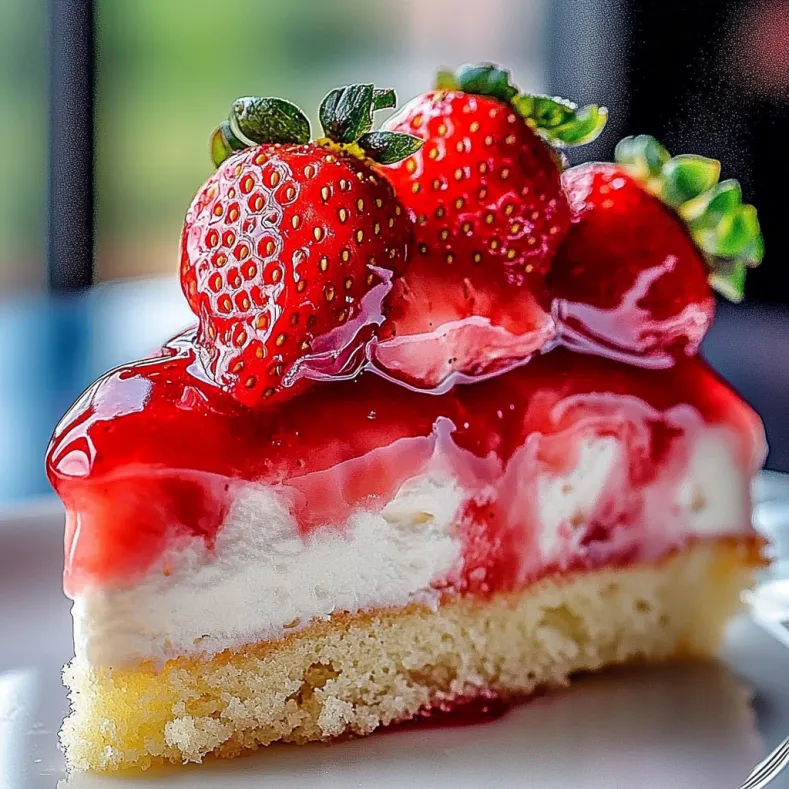 Strawberry Earthquake Cake