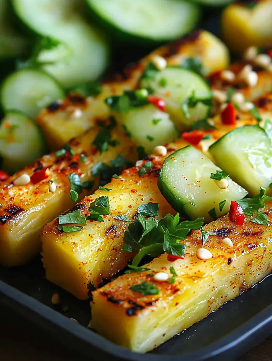 Refreshing Chili-Lime Pineapple Cucumber Sticks Recipe
