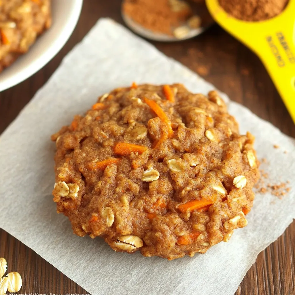 Healthy Carrot Cake Oatmeal Cookies