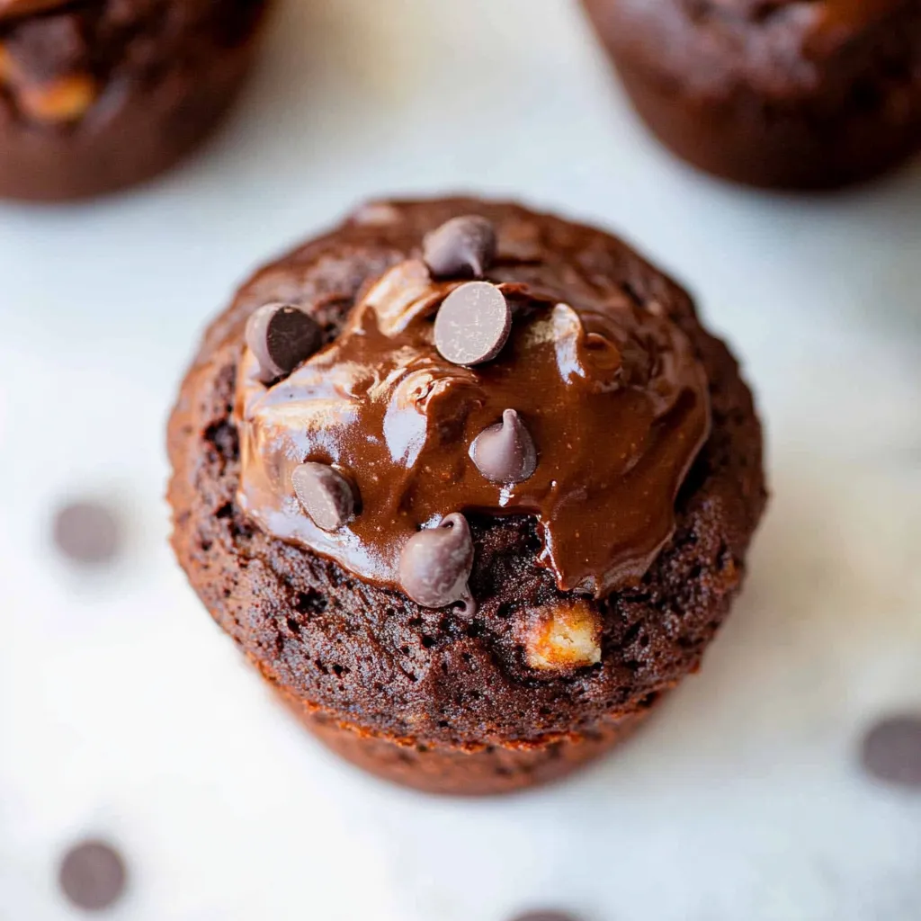 Greek Yogurt Chocolate Banana Muffins