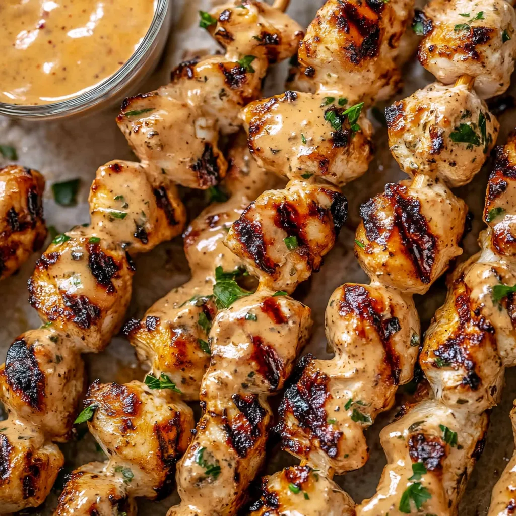 Bang Bang Chicken Skewers