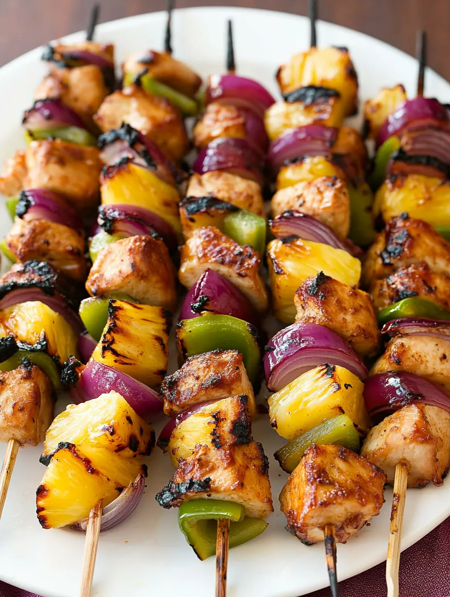 Hawaiian Chicken Kebabs