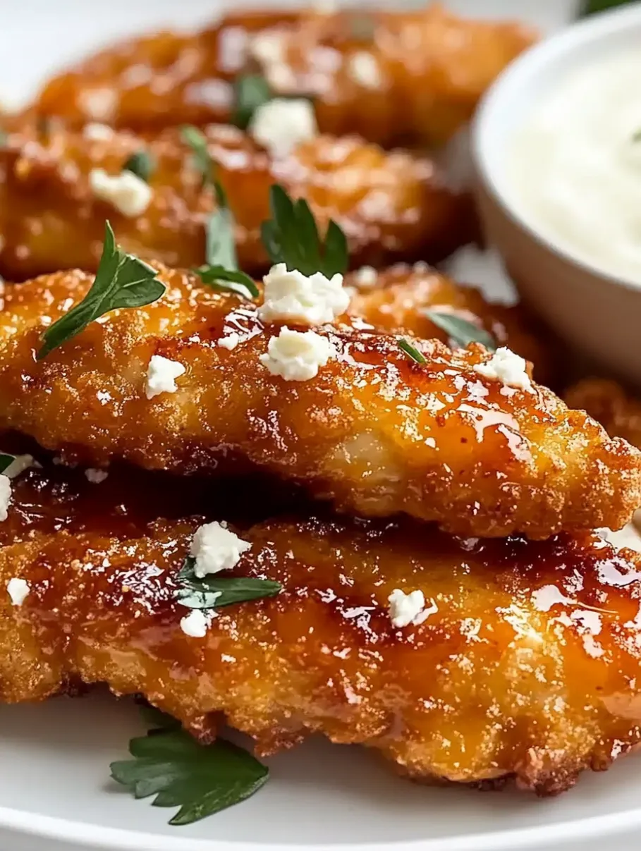 Crispy Hot Honey Feta Chicken