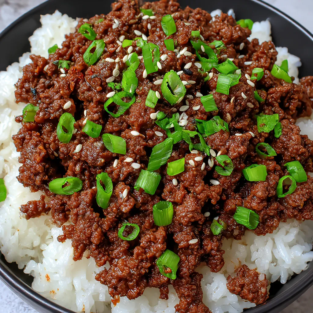 Delicious Korean Ground Beef Bowl (Quick & Easy)