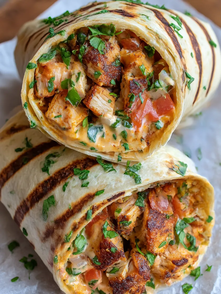 Chipotle Ranch Grilled Chicken Burrito