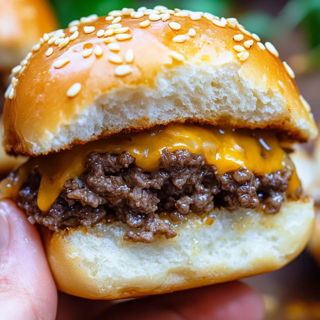 Cheeseburger Sliders with Hawaiian Rolls (30 Min)