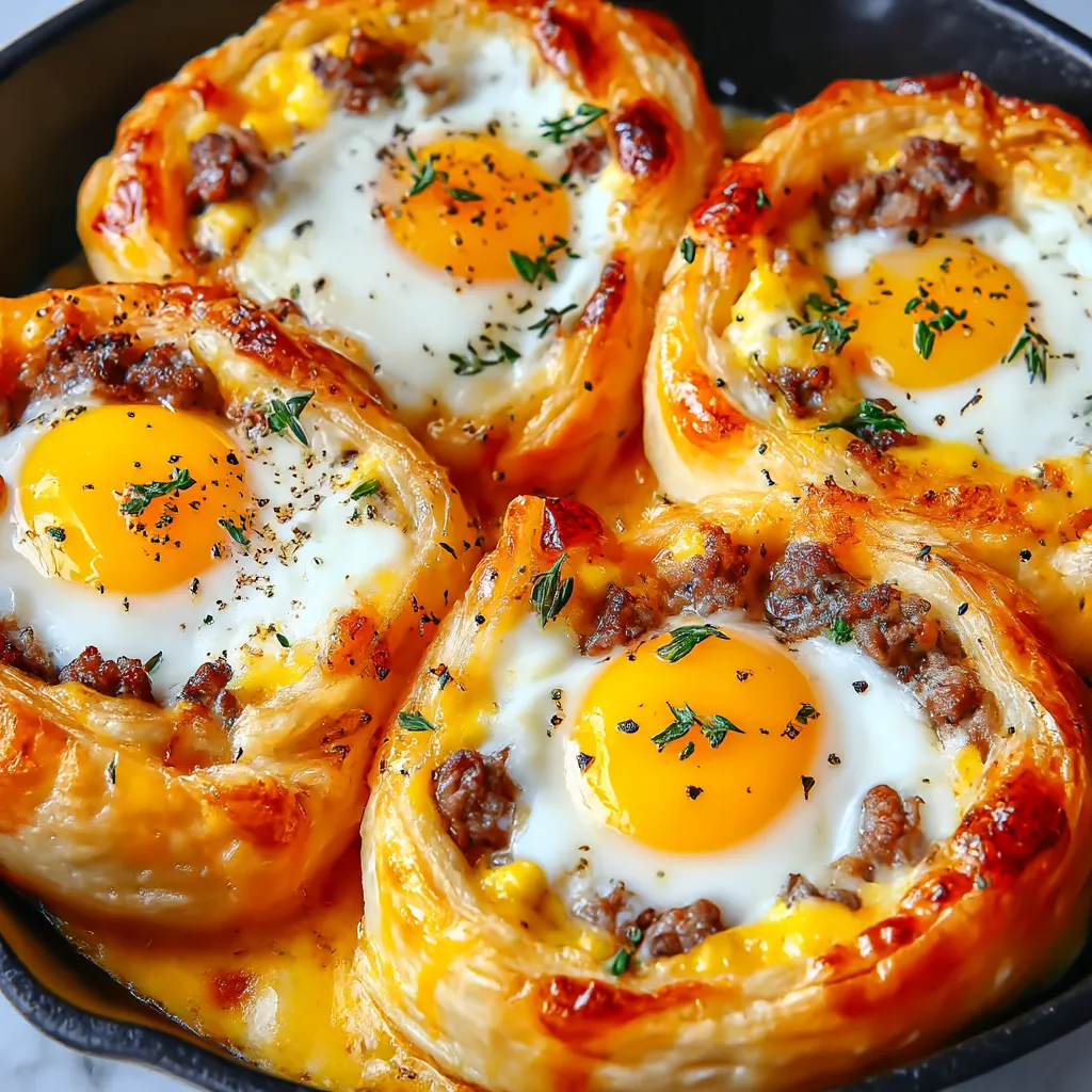 Sausage Egg and Cheese Breakfast Roll-Ups