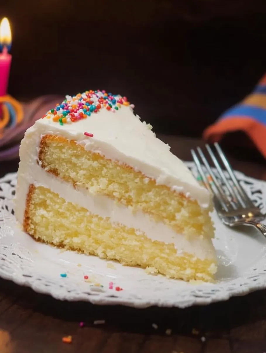 The Ultimate Vanilla Birthday Cake