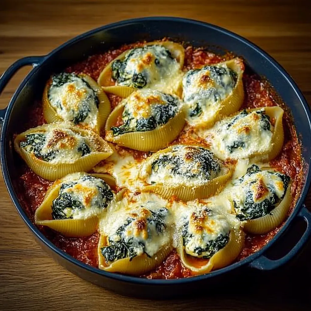 Spinach and Ricotta Stuffed Shells Recipe