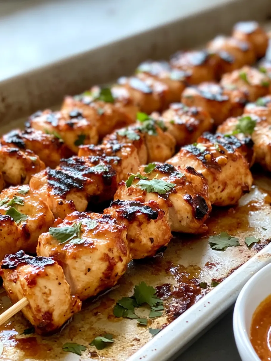 Bang Bang Chicken Skewers