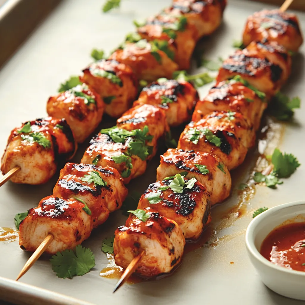 Bang Bang Chicken Skewers