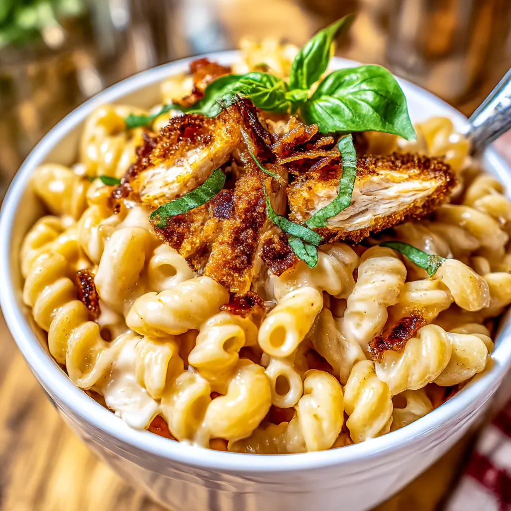 Honey Pepper Chicken Mac and Cheese