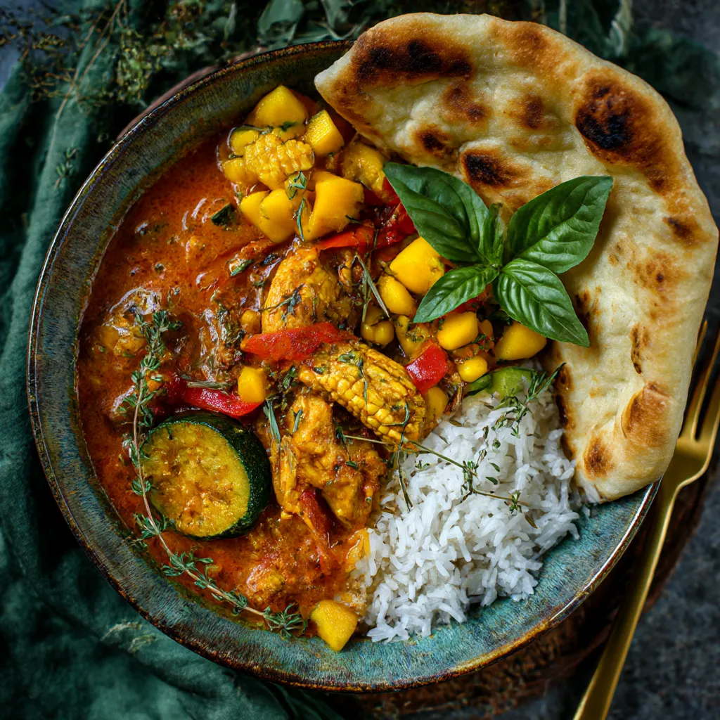 Simple Spicy Summer Coconut Chicken Curry.