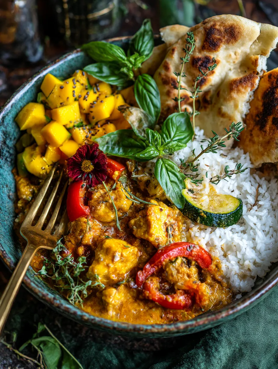 Simple Spicy Summer Coconut Chicken Curry.