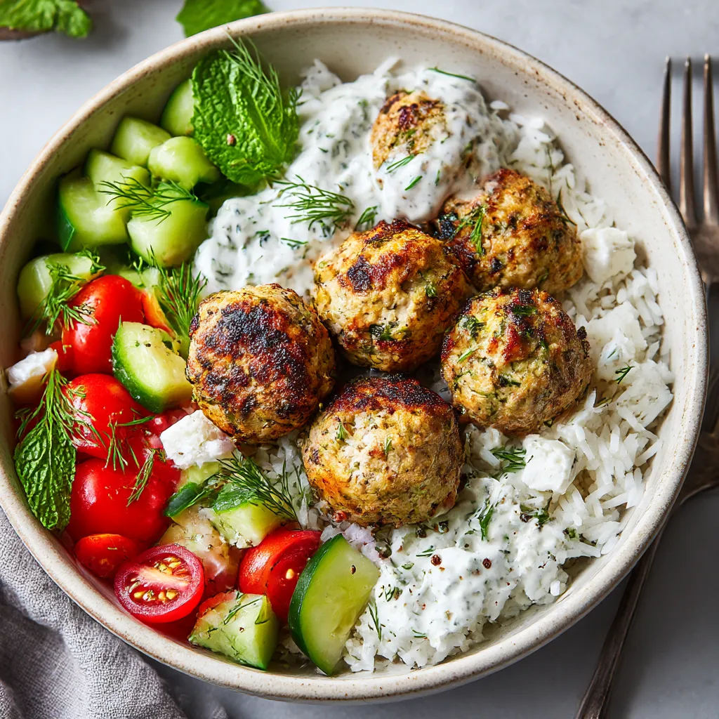 Greek Chicken Meatballs