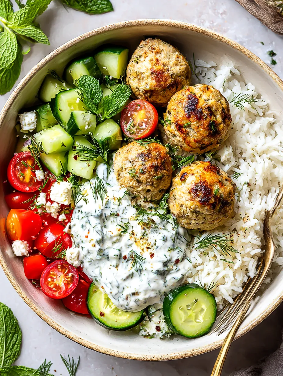 Greek Chicken Meatballs