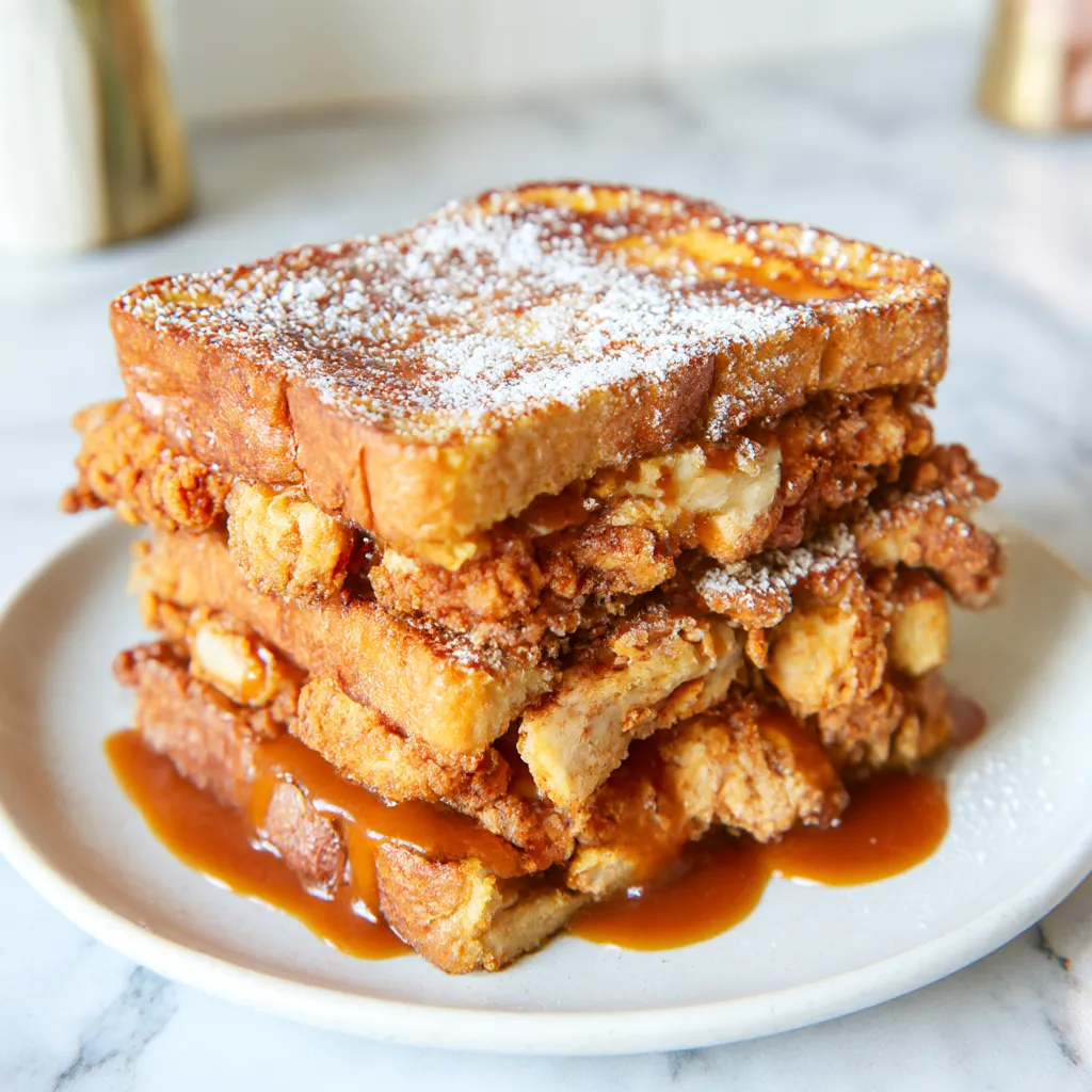 French Toast Fried Chicken Sandwich