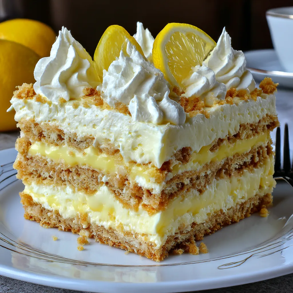 No-Bake Lemon Éclair Cake: A Refreshing Dessert Everyone Will Love