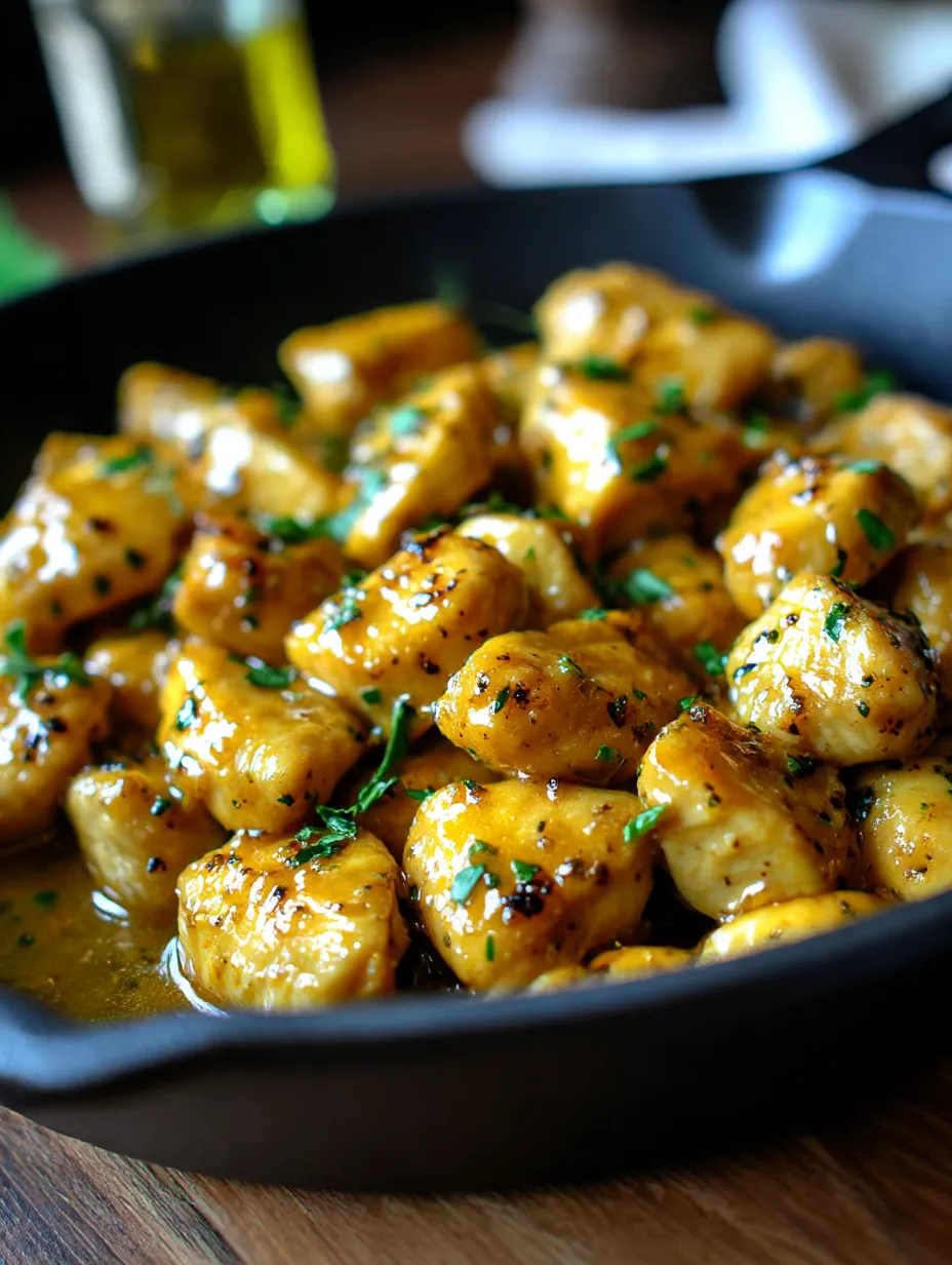 A skillet of butter chicken.