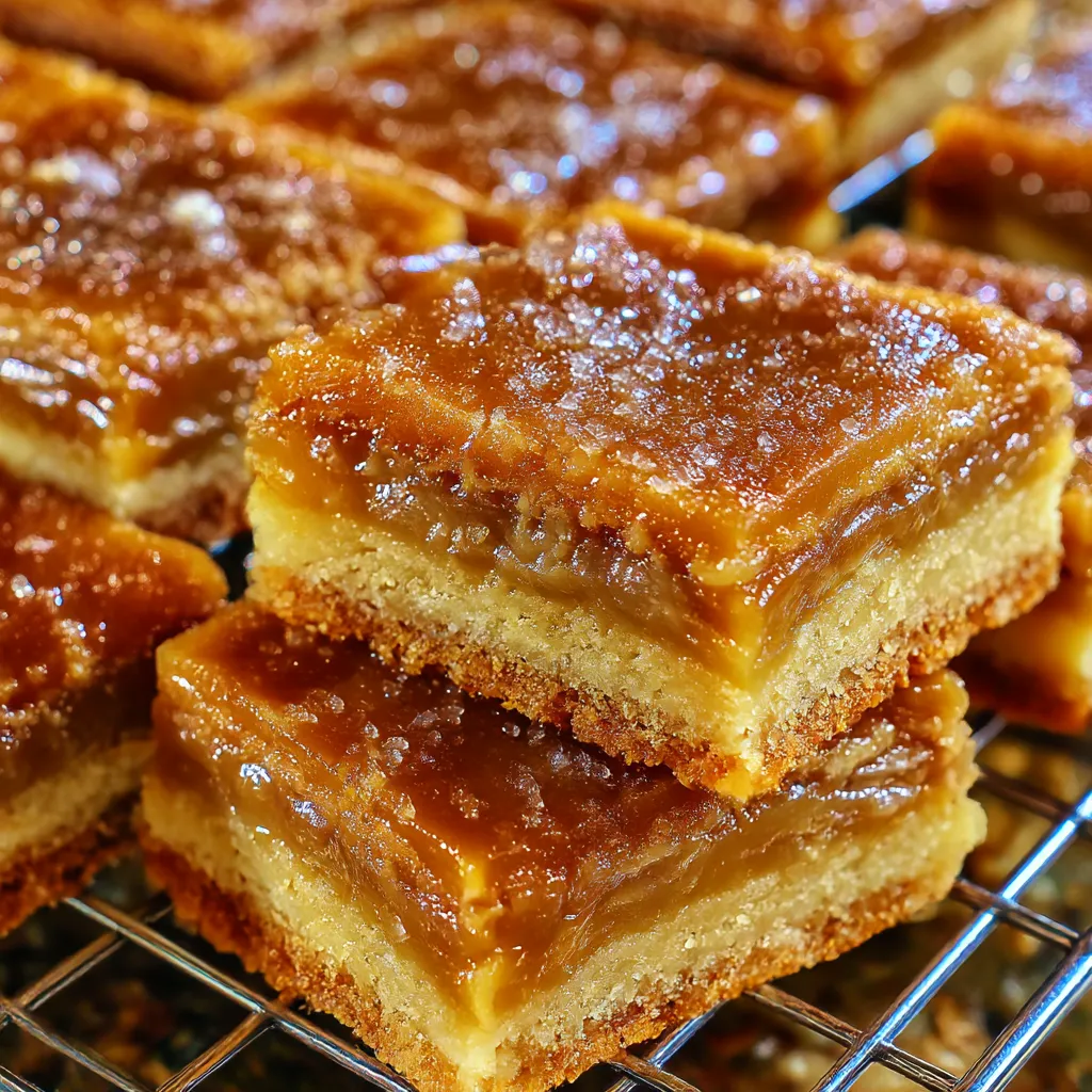 Butter Tart Squares on a wire rack.