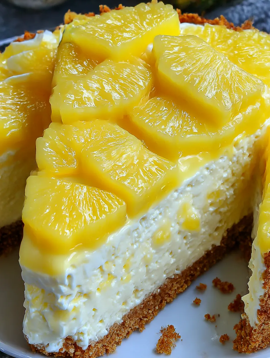 A slice of pineapple cake.