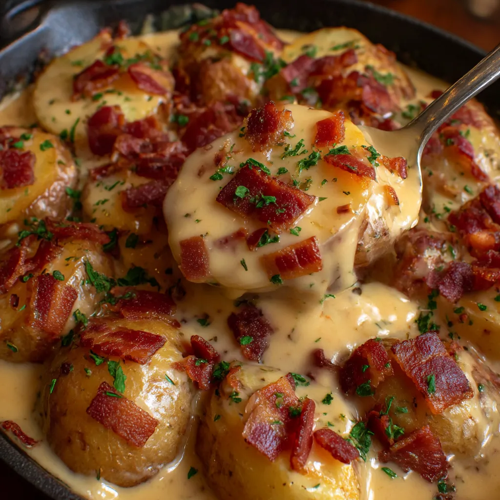 A delicious Mississippi Mud Potatoes Recipe.
