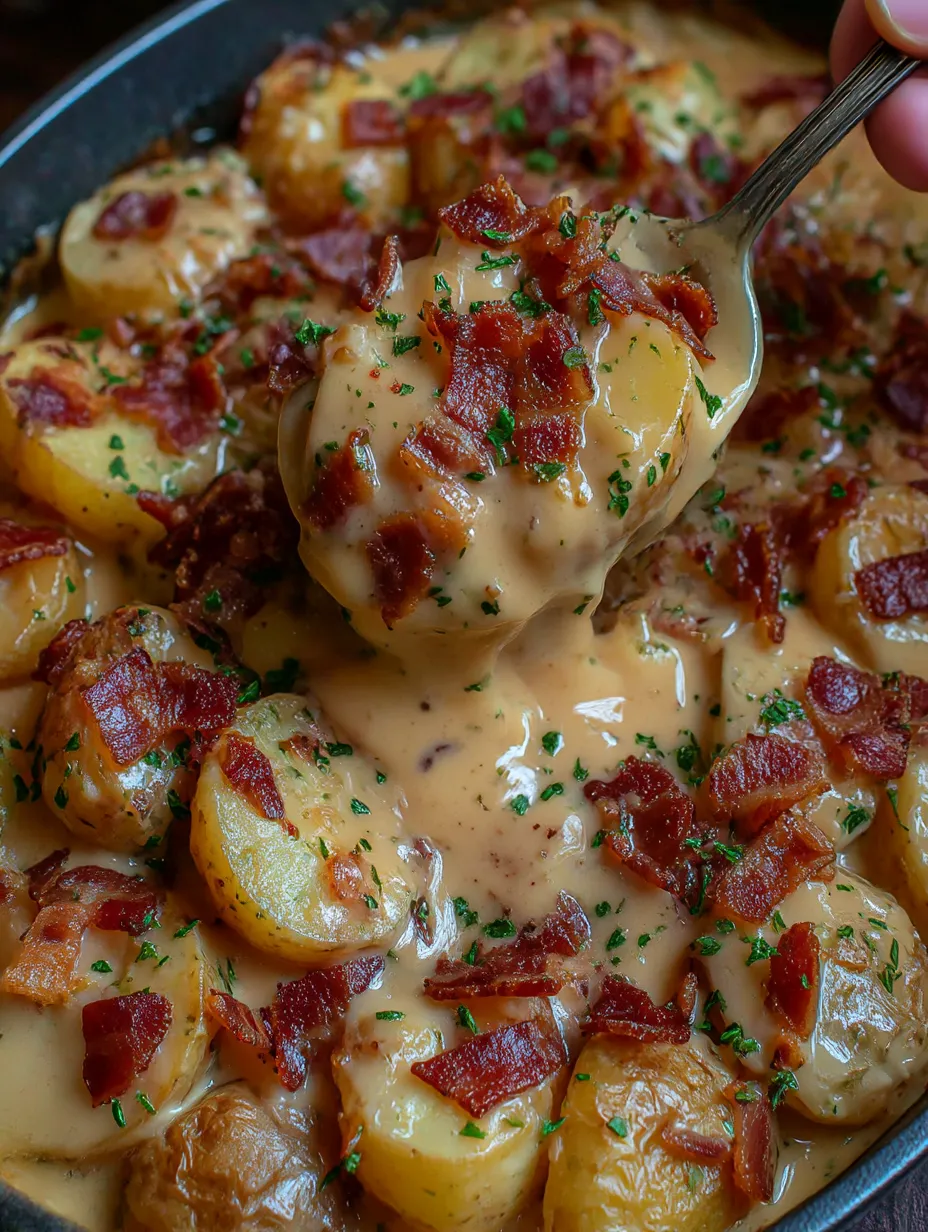 A delicious Mississippi Mud Potatoes Recipe.