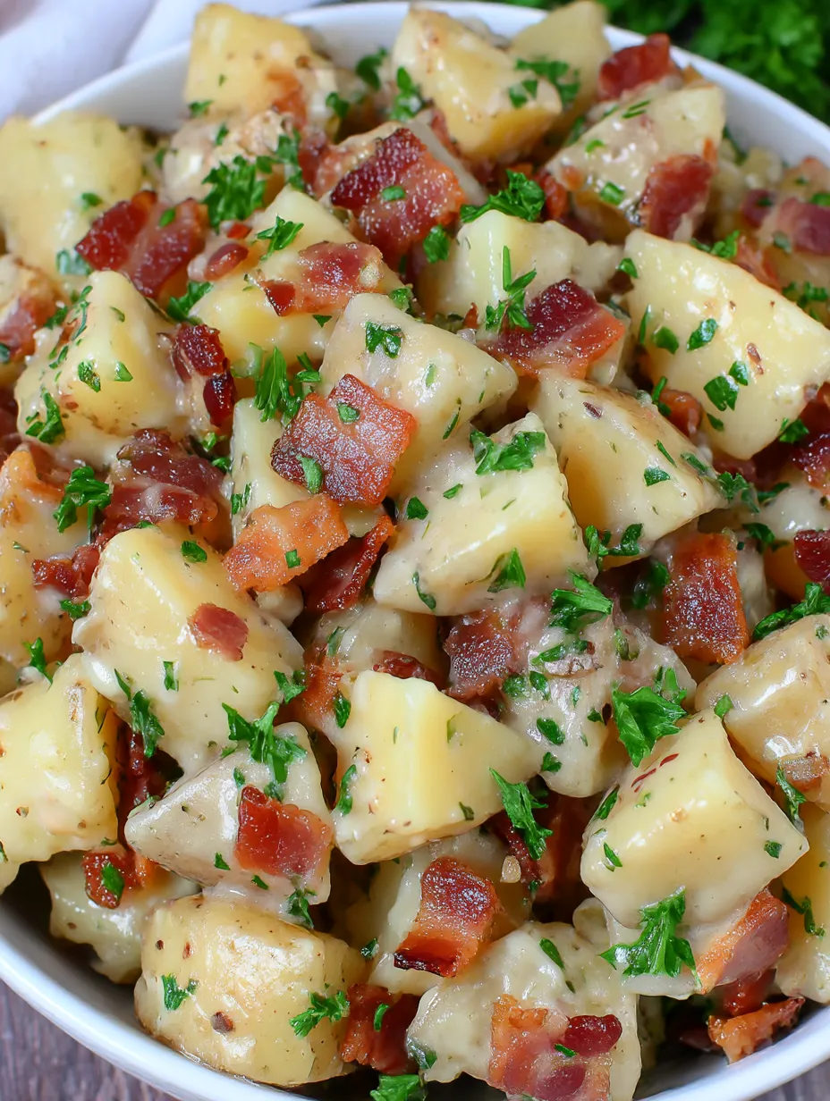 Old-fashioned German potato salad.