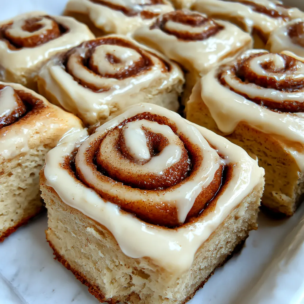 A plate of cinnamon rolls.