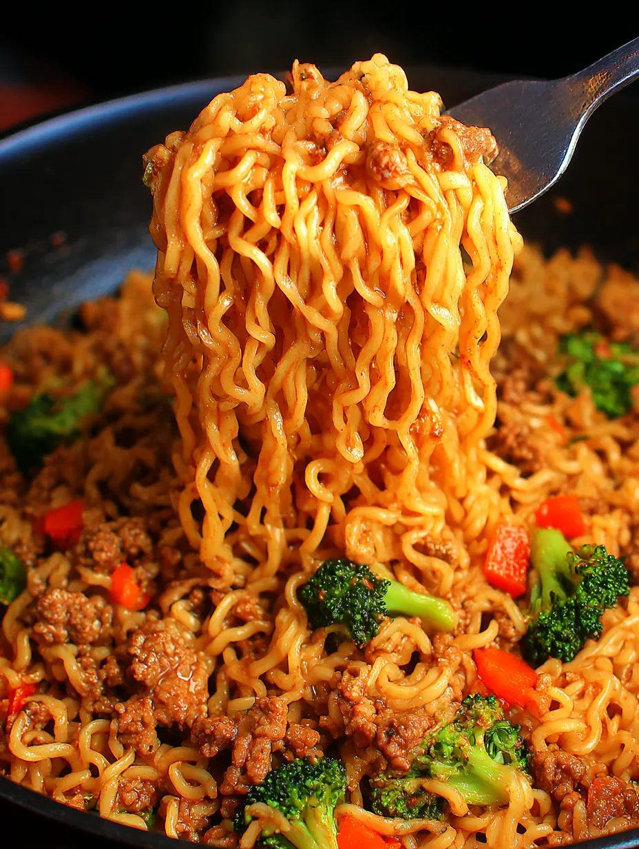 A bowl of noodles with vegetables and meat.