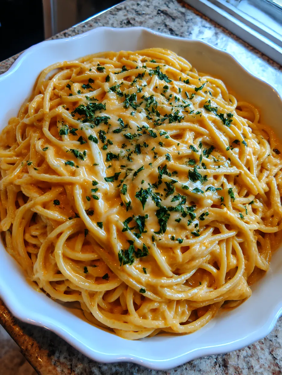 A plate of spaghetti with cheese and garlic.