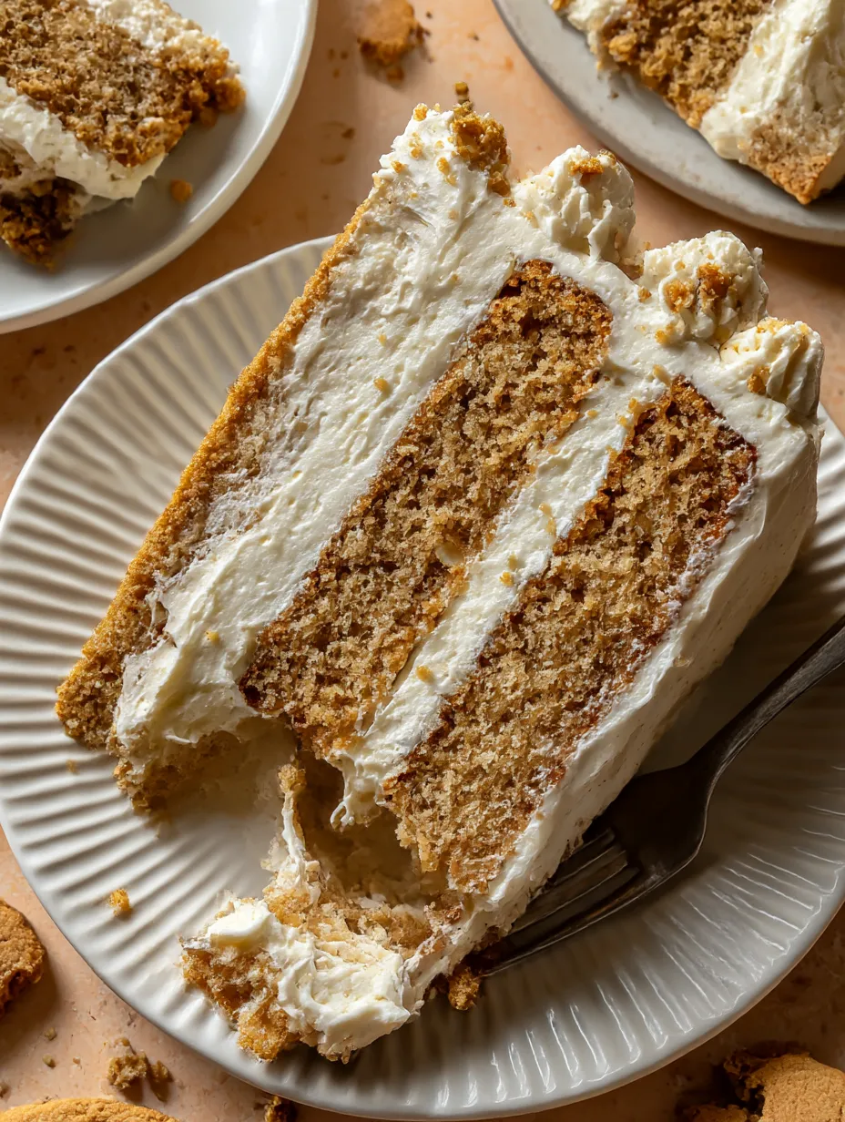 A slice of oatmeal cream pie cake.
